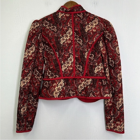 NWT Free People Zoey Floral Printed Snap Closure Quilted Patchwork Jacket XS - Picture 11 of 15